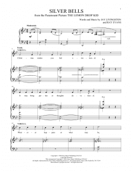 page one of Silver Bells (Vocal Duet)