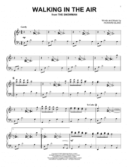 page one of Walking In The Air (theme from The Snowman) (Piano Solo)