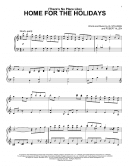 page one of (There's No Place Like) Home For The Holidays (Piano Solo)