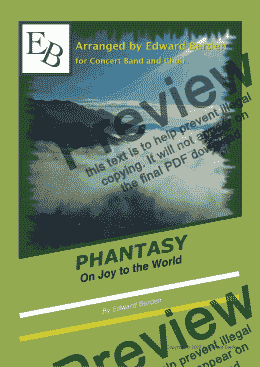 page one of Phantasy on Joy to the World