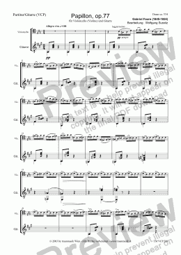 page one of Papillon, op.77 (VCP/Score & Parts)