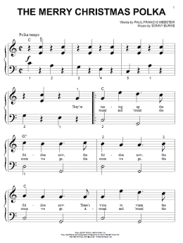 page one of The Merry Christmas Polka (Big Note Piano)