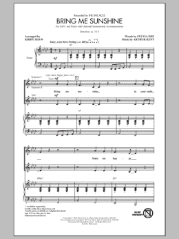 page one of Bring Me Sunshine (SSA Choir)