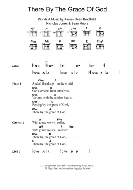 page one of There By The Grace Of God (Guitar Chords/Lyrics)