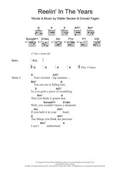 page one of Reelin' In The Years (Guitar Chords/Lyrics)