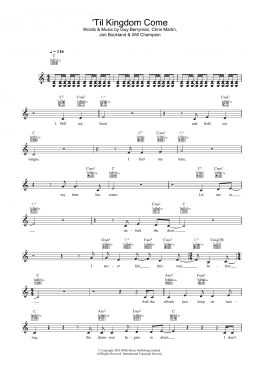 page one of 'Til Kingdom Come (Lead Sheet / Fake Book)