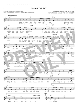 page one of Touch The Sky (Lead Sheet / Fake Book)