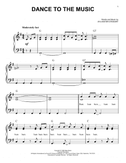 page one of Dance To The Music (Very Easy Piano)