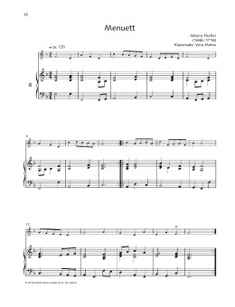 page one of Minuet (Woodwind Solo)