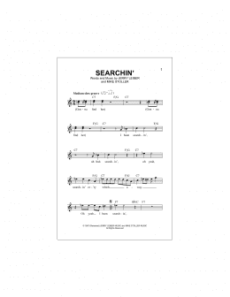 page one of Searchin' (Lead Sheet / Fake Book)