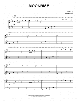 page one of Moonrise (Piano Solo)