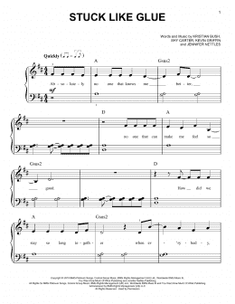 page one of Stuck Like Glue (Very Easy Piano)