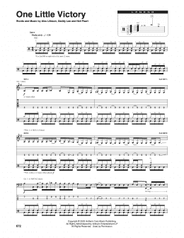 page one of One Little Victory (Transcribed Score)