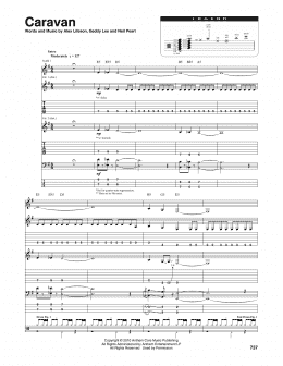 page one of Caravan (Transcribed Score)