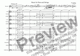 page one of Music for Horn and Strings