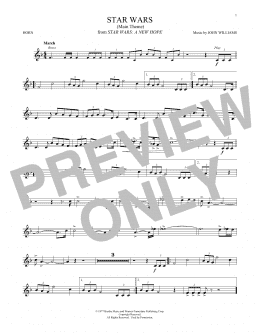 page one of Star Wars (Main Theme) (French Horn Solo)