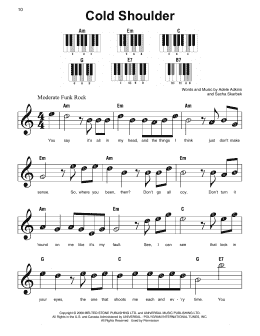 page one of Cold Shoulder (Super Easy Piano)