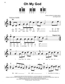 page one of Oh My God (Super Easy Piano)