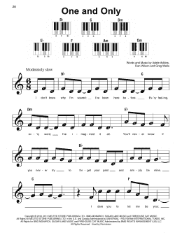 page one of One And Only (Super Easy Piano)