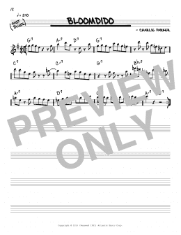 page one of Bloomdido (Real Book – Melody & Chords)