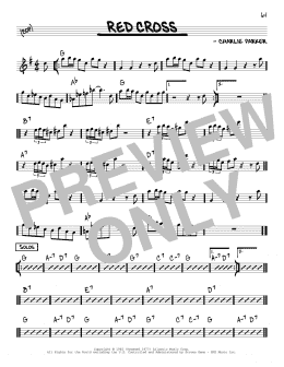 page one of Red Cross (Real Book – Melody & Chords – Eb Instruments)