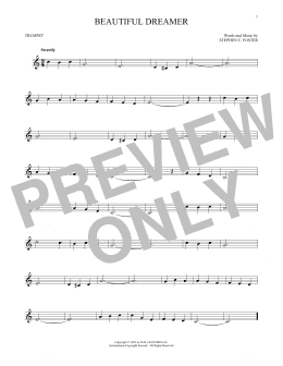 page one of Beautiful Dreamer (Trumpet Solo)