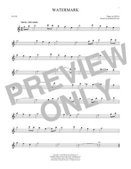 page one of Watermark (Flute Solo)