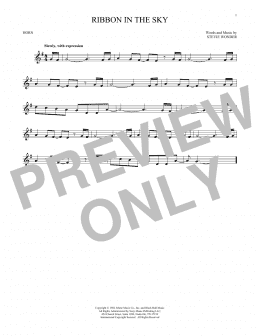 page one of Ribbon In The Sky (French Horn Solo)