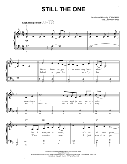 page one of Still The One (Very Easy Piano)