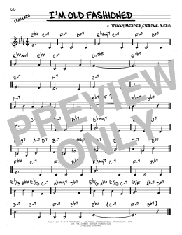 page one of I'm Old Fashioned (Real Book – Melody & Chords)