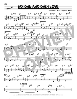page one of My One And Only Love (Real Book – Melody & Chords)