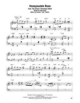 page one of Honeysuckle Rose (Piano Transcription)