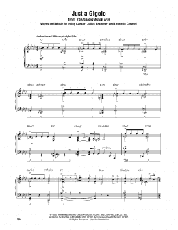 page one of Just A Gigolo (Piano Transcription)