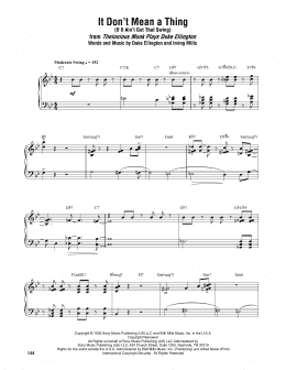 page one of It Don't Mean A Thing (If It Ain't Got That Swing) (Piano Transcription)