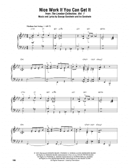 page one of Nice Work If You Can Get It (Piano Transcription)