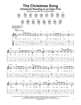 page one of The Christmas Song (Chestnuts Roasting On An Open Fire) (Easy Guitar Tab)