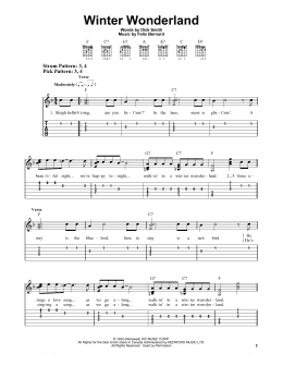page one of Winter Wonderland (Easy Guitar Tab)