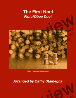 page one of The First Noel (Flute/Oboe Duet)