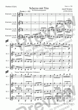 page one of Scherzo mit Trio (CQA/Score & Parts)