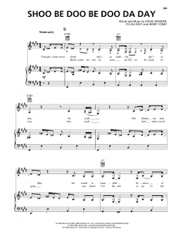 page one of Shoo Be Doo Be Doo Da Day (Piano, Vocal & Guitar Chords (Right-Hand Melody))