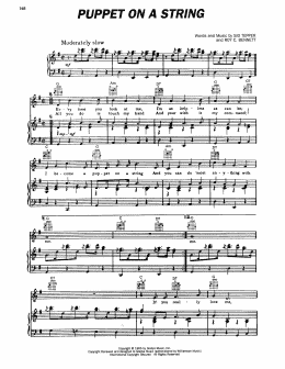 page one of Puppet On A String (Piano, Vocal & Guitar Chords (Right-Hand Melody))