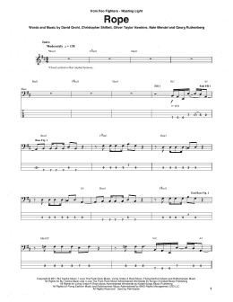 page one of Rope (Bass Guitar Tab)