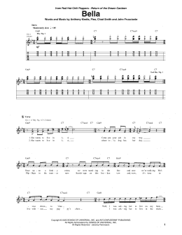 page one of Bella (Guitar Tab)