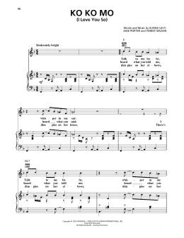 page one of Ko Ko Mo (I Love You So) (Piano, Vocal & Guitar Chords (Right-Hand Melody))
