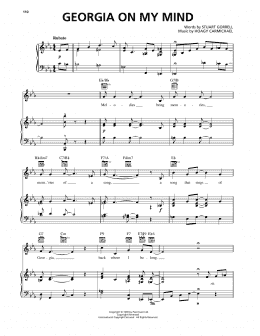 page one of Georgia On My Mind (Piano, Vocal & Guitar Chords (Right-Hand Melody))