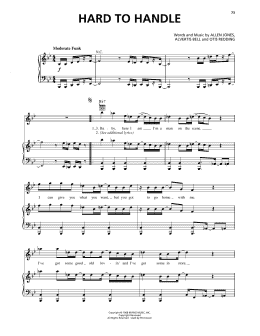 page one of Hard To Handle (Piano, Vocal & Guitar Chords (Right-Hand Melody))