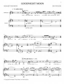 page one of Goodnight Moon (Piano & Vocal)