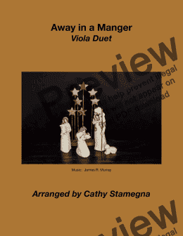 page one of Away in a Manger (Viola Duet)