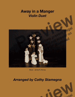 page one of Away in a Manger (Violin Duet)