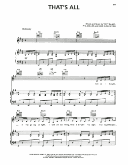 page one of That's All (Piano, Vocal & Guitar Chords (Right-Hand Melody))